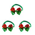thumbnail image 1 of ziyahi Noël Série Animal Arc Réglable Taille Festival Collier Animal Décoratif Rouge Vert 3Set, 1 of 6
