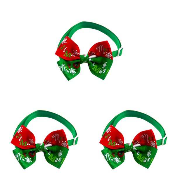 ziyahi Noël Série Animal Arc Réglable Taille Festival Collier Animal Décoratif Rouge Vert 3Set