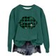 thumbnail image 5 of Blusas y camisas de manga larga con cuello redondo para niños Estampado del Día de San Patricio Estampados de manga larga Casual Suelto Forro polar para mayor calidez Sudadera con capucha de manga lar, 5 of 5