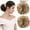 Light Brown &Ash Blonde, variant on LELINTA 2PCS Messy Hair Bun Hair Piece Ponytail Hair Extensions Scrunchy Scrunchie Updo Hairpiece Curly Wavy Bun Extensions Chignon