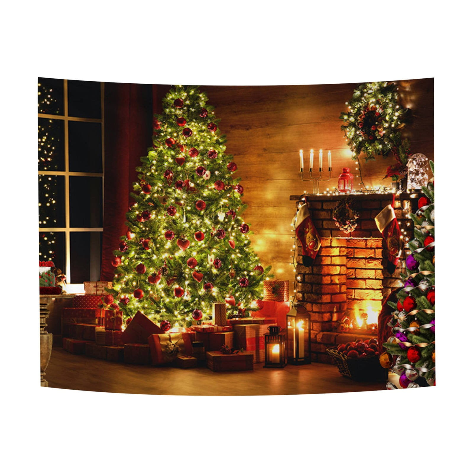 mnjin christmas background fabric studio shot christmas pattern photography background blanket