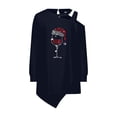 thumbnail image 4 of IROINNID Christmas Sweatshirts for Women One-shoulder Holiday Shirts Printed Women's Long Sleeve Casual Trendy Tops,Navy, 4 of 5