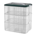 thumbnail image 3 of Caja organizadora de juguetes y soporte para pendientes y joyas de almacenamiento multifuncional para edificios tres pisos, 3 of 9