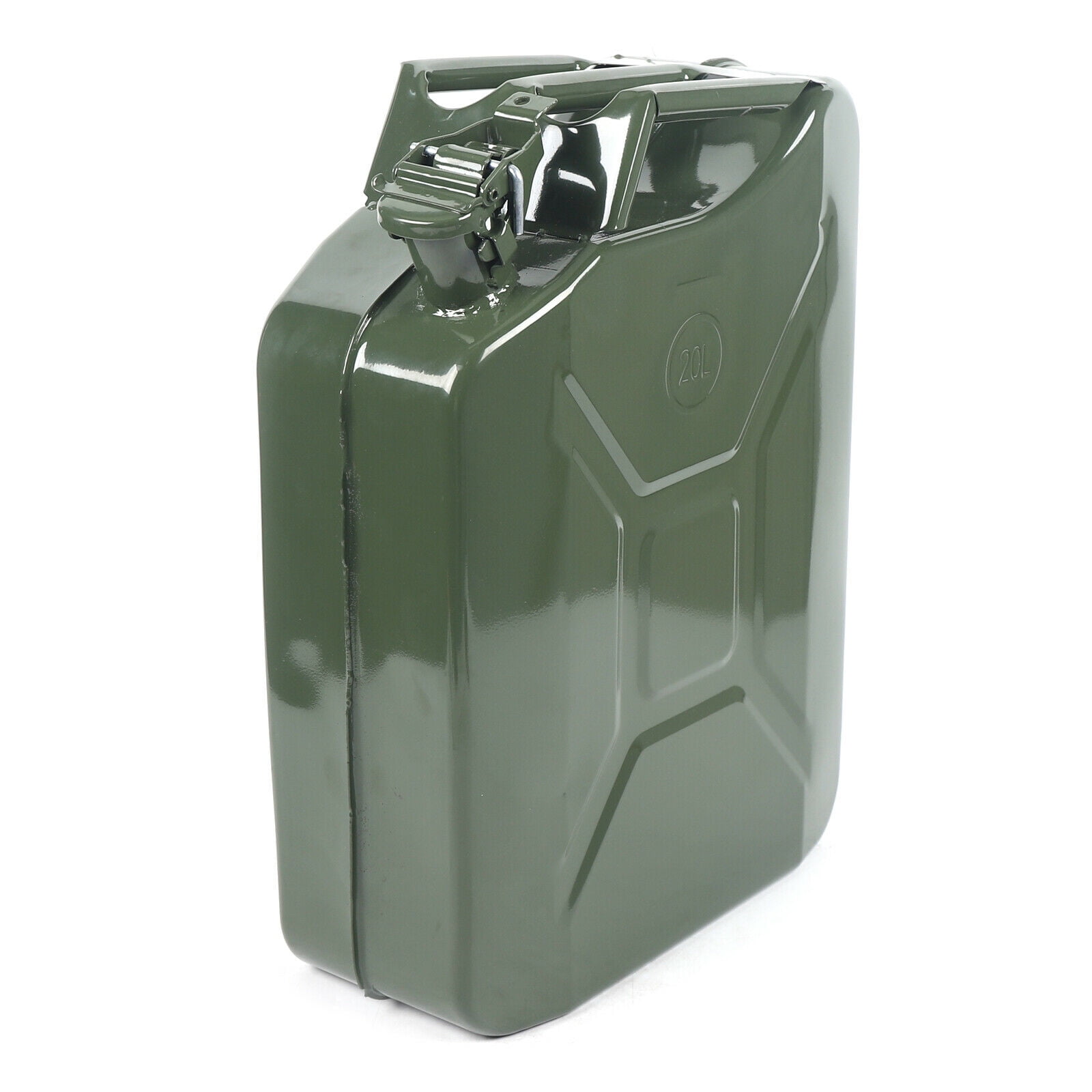 Fuel Can 5 Gallon 20L Gas Gasoline Fuel  Backup Metal Steel Tank Spill Proof