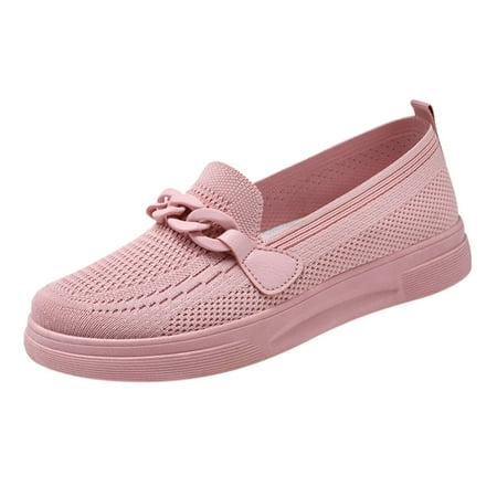 KELINFONG Womens Trendy Loafers Business Casual Flats Shoes Slip on Work Shoes Comfort Walking Shoes