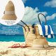 thumbnail image 4 of Women Straw Panama Hat Travel Fedora Beach Sun Hat Summer Wide Brim Straw Roll up Hat UPF 50+, 4 of 5
