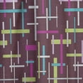 thumbnail image 4 of Designart 'Abstract Retro Design XX' Mid-Century Modern Curtain Panel, 4 of 5