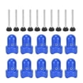 thumbnail image 4 of Cergrey 10Pcs Trampoline Enclosure Pole Cap With Screw Thumb Safety Rail Cap Accessory, 4 of 8