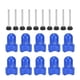 thumbnail image 2 of 10 piezas de tapa de poste de recinto de trampolín con tapa de riel de seguridad con tornillo de pulgar Accesorio azul, 2 of 10
