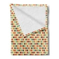 thumbnail image 2 of Geometric Rhombus Soft Flannel Fleece Blanket, Funny Illustration of Colorful Vintage Argyle Grid in Symmetrical Order, Cozy Plush for Indoor and Outdoor Use, 50" x 60", Multicolor, by Ambesonne, 2 of 5