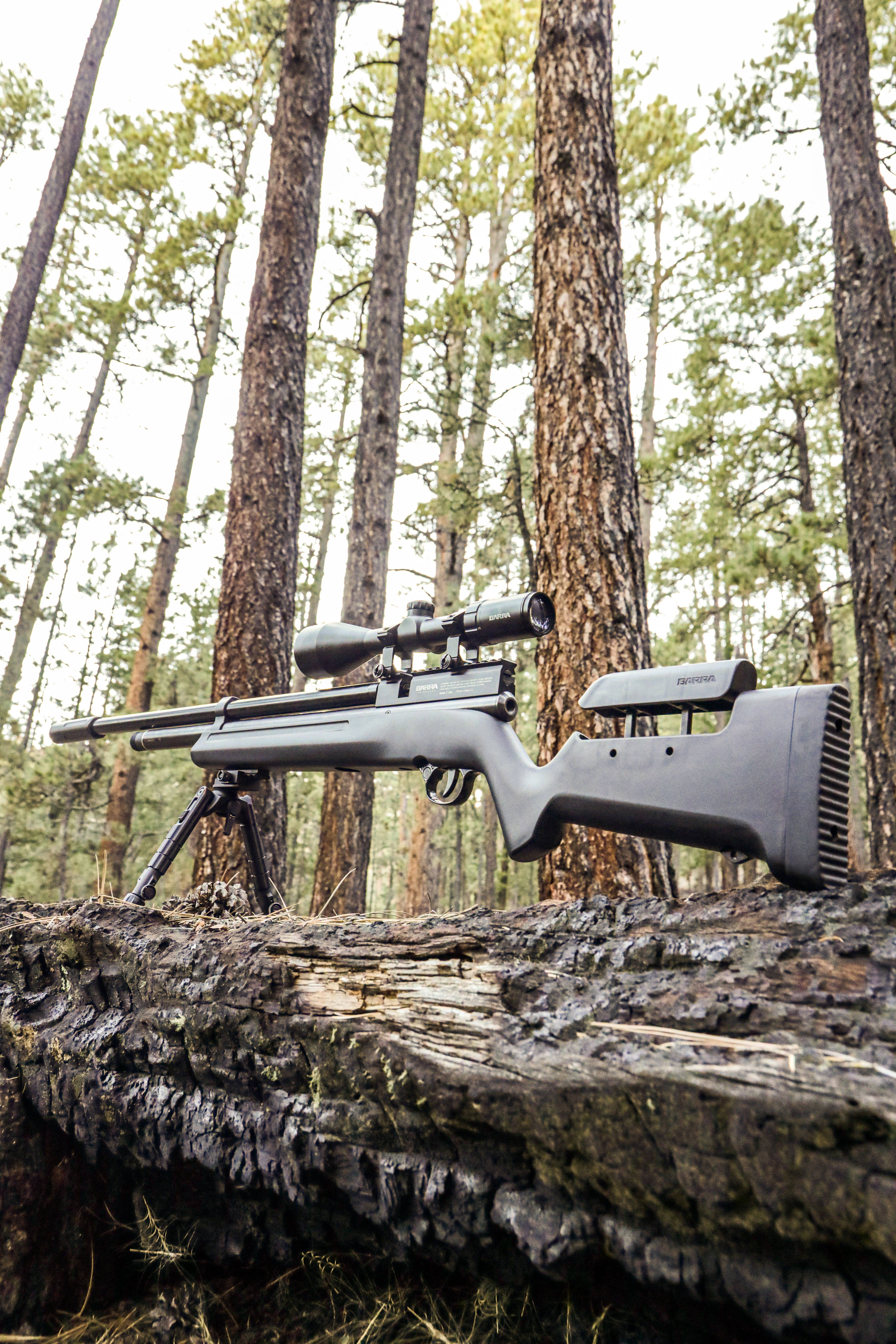Barra Airguns 1100z .177 Precharged Pneumatic Pellet Air Rifle, Black
