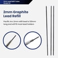 thumbnail image 2 of Lead Holder Refill - 2mm - 3 per Tube - 6H - For Art, Sketching, Technical Drawing, 2 of 5