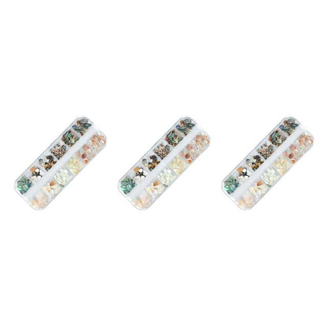 ziyahi Natural Conch Chip Sticker Set High Brightness Decals Kit Manicure Beauty Supplies 1 3Set