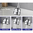 thumbnail image 3 of Kitchen Faucet Sprayer Attachment, Movable Faucet Extender for Kitchen Sink, 360° Rotatable Sink Faucet Head Anti-Splash Tap Booster Shower and Water Saving Faucet for Kitchen, 3 of 6