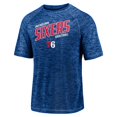 thumbnail image 2 of Men's Fanatics Royal Philadelphia 76ers Core Space-Dye Raglan T-Shirt, 2 of 3