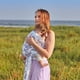 thumbnail image 3 of Portabebés Moby Wrap Featherknit para recién nacidos y bebés Ariel de Disney en Amatista, 3 of 3