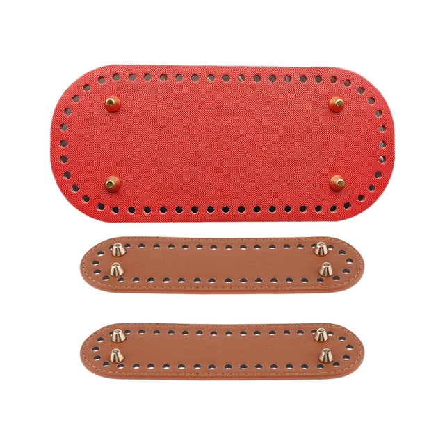 3 Uds Endurecido DIY Tejido a Mano Bolsos de Hombro Almohadilla Inferior Inserto Cojín Monedero Bolsa Suministros Rojo Salvador Fondos de totalizador