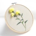 thumbnail image 2 of Hermoso kit de bordado floral, kit de inicio de bordado hecho a mano, kits de bordado de bricolaje a mano modernos, arte de patrón, decoración del hog Flor de cardo Soledad Artesanías De Punto De Cruz, 2 of 10