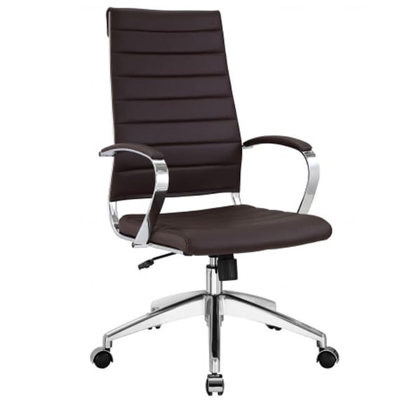East End Imports EEI-272-BRN Jive Highback Office Chair, Brown