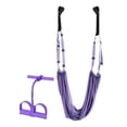 thumbnail image 1 of Entrenador de estiramiento de Yoga, hamaca de Yoga, ejercicio, gimnasio en casa, ejercicios de inversión, accesorio de entrenamiento de Yoga, correas de Fitness y Yoga Conjunto morado B, 1 of 7