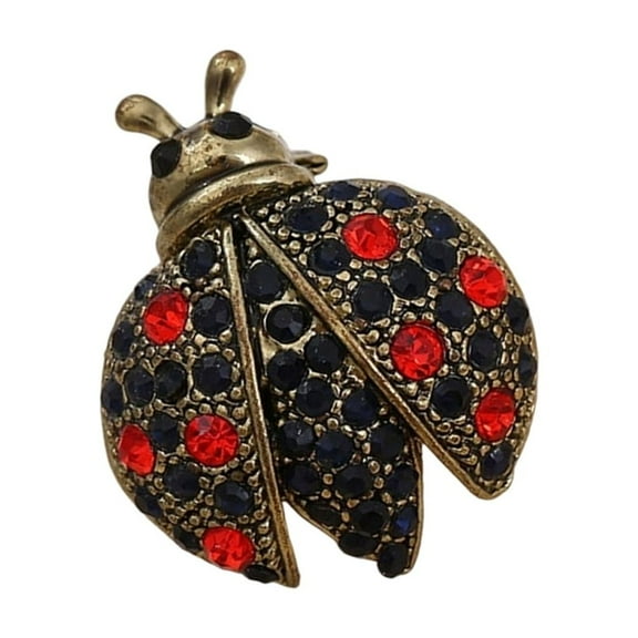 Elegant Ladybugs Brooch Pin For Women Sparkling Crystal Enamel Jewelry Accessory Gift Ideas ElegantD1am0ndsLadybugs Pin