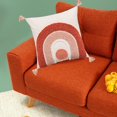 thumbnail image 1 of Funda de almohada tejida Ins, de almohada decorativas con mechones con borlas de cojín para sofá de granja, sofá, silla - 45x45cm Arco iris 45x45cm perfecl Funda de almohada borlas, 1 of 8