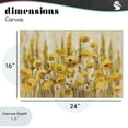 thumbnail image 4 of Stupell Industries Traditional Yellow Field of Poppies Canvas Art, 24 x 16, by Silvia Vassileva, 4 of 8