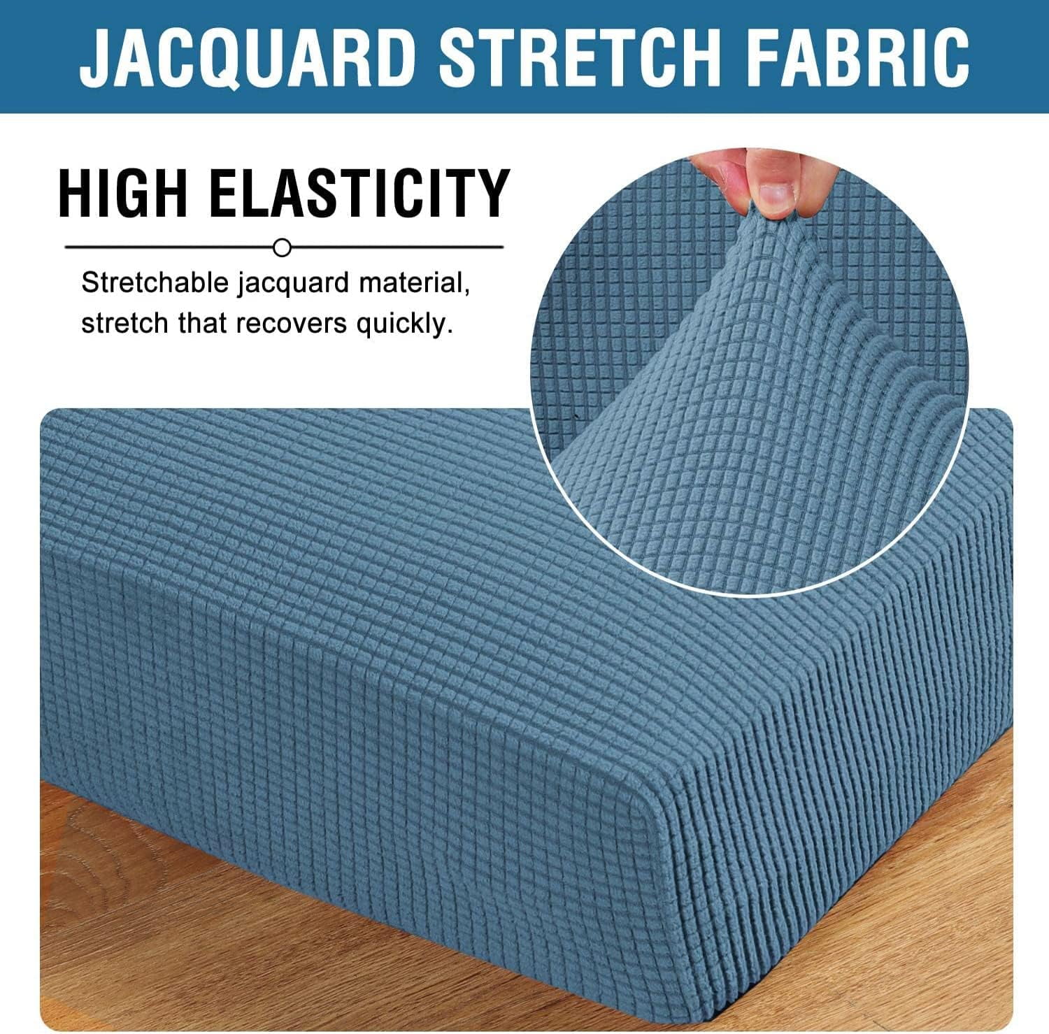 SEase 3 Piece  Sofa Covers  Stretch Individual Seat  Couch cushion covers Slipcover Sets Thick Jacquard Textured Twill Fabric