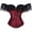 Wine Red, variant on Corset Rockabilly Women Lace Off Shoulder Bustier Black XS