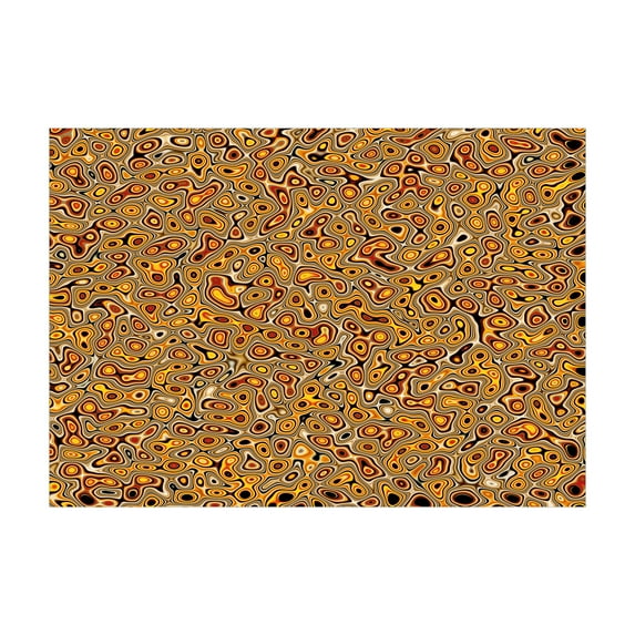 Ambesonne Psychedelic Jigsaw Puzzle, Hallucinatory Plasma, Heirloom-Quality Fun Activity for Family Durable Cardboard, 1000 pcs, Orange Brown