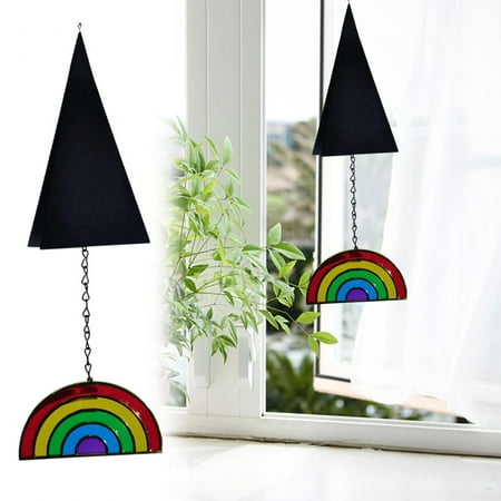 

QISIWOLE Wind Bell Sun Catcher Outdoor Courtyard Decoration Pendant Metal Electroplating Creative Ornament Deals
