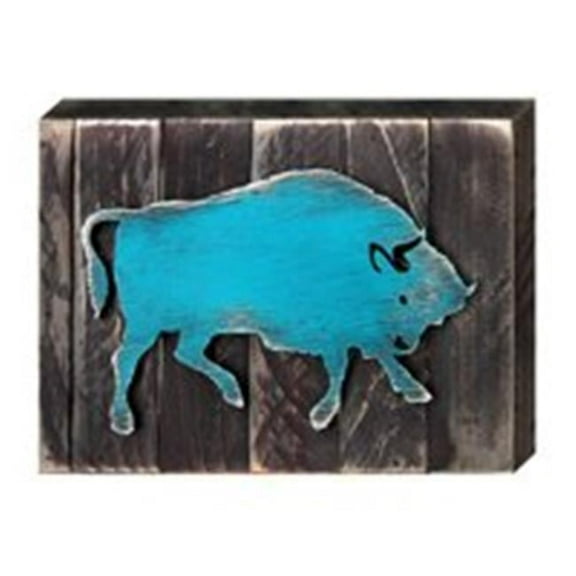Designocracy 98226-08 Ox Wildlife Art on Board Wall Decor