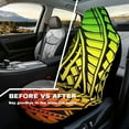 thumbnail image 5 of Yuyamidu Polynesia Auto Seat Covers Washable Bucket Front Seats Cover for Cars Full Set of 2, Universal Fit for Cars, SUV, Truck, Sedan, 5 of 6