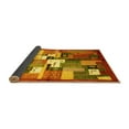 thumbnail image 2 of Ahgly Company Indoor Round Abstract Yellow Contemporary Area Rugs, 6' Round, 2 of 4