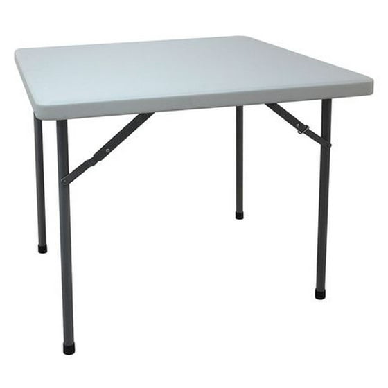 Grainger Approved Square Folding Table 36 D X W 30 H White 13v430