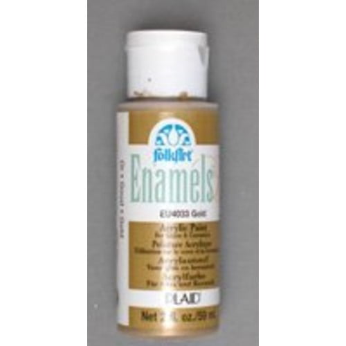 FolkArt Enamel Glass & Ceramic Paint in Assorted Colors (2 Ounce), 4033