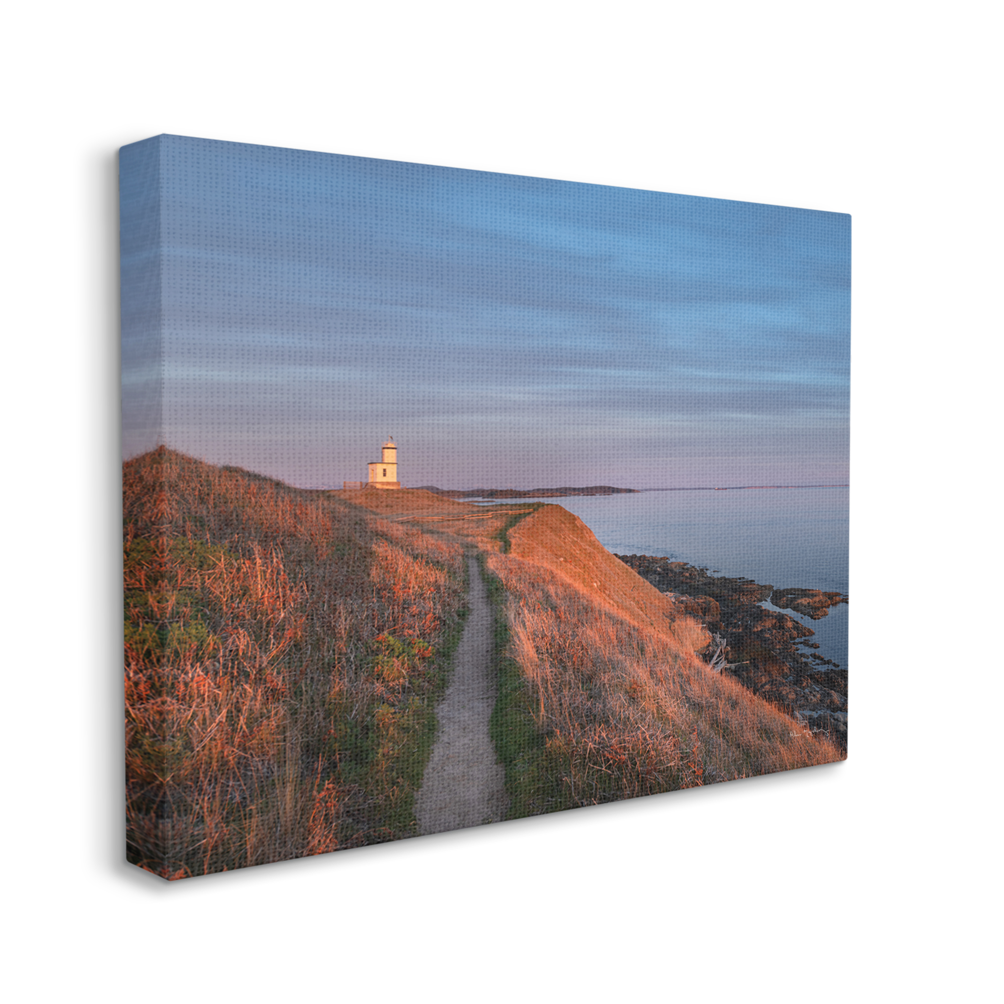 Stupell Industries Path to Lighthouse Landscape Photography Gallery Wrapped Canvas Art Print Wall Art, 40 x 30