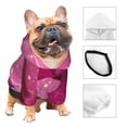 thumbnail image 4 of Uemuo Sparkling Pink Toilet for Winter Dog Hoodie Sweatshirts with Pockets Warm Dog Clothes for Small Dogs Chihuahua-X-Large, 4 of 8