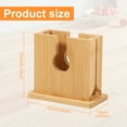 thumbnail image 2 of 2Pcs Wood Bagel Slicer Holder Bagel Cutter,Wood Bagel Slicer Holder,The Original Wooden Bagel Slicer for Small and Large Bagels, 2 of 10