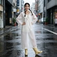 thumbnail image 5 of Thickened EVA Rain Poncho for Adults, Reusable Waterproof Raincoat with Hood, Portable Outdoor Rain Gear for Hiking Cycling Commuting, Unisex Cape-Style Rain Cape, 5 of 6