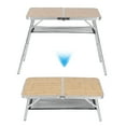 thumbnail image 3 of Metal Foot Pipes Outdoor Camping Table, Moisture-proof Table Camping Table, For Picnics Family Reunions, 3 of 8