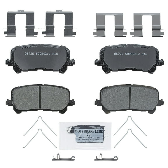 Wagner QuickStop ZD1724 Ceramic Disc Brake Pad Set Fits select: 2016-2020 HONDA PILOT, 2014-2016 ACURA MDX