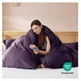 thumbnail image 3 of KriKac Purple Duvet Cover Queen Size - Soft Double Brushed Queen Duvet Cover Set, 3 Piece, with Button Closure, 1 Duvet Cover 90x90 inches and 2 Pillow Shams, 3 of 9