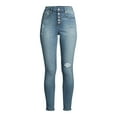 Scoop Women’s HighRise Button Fly Skinny Jeans
