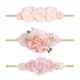 thumbnail image 1 of Diademas Cherrboll de nailon suave con estampado floral, 3 unidades, para bebé y niña, 1 of 7
