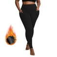 thumbnail image 2 of newwalpole Women's Plus Size Dress Yoga Pants Leggings Elastic High Waist Stretch Soft Bootcut Sport Pants Black for Size 5XL, 2 of 8