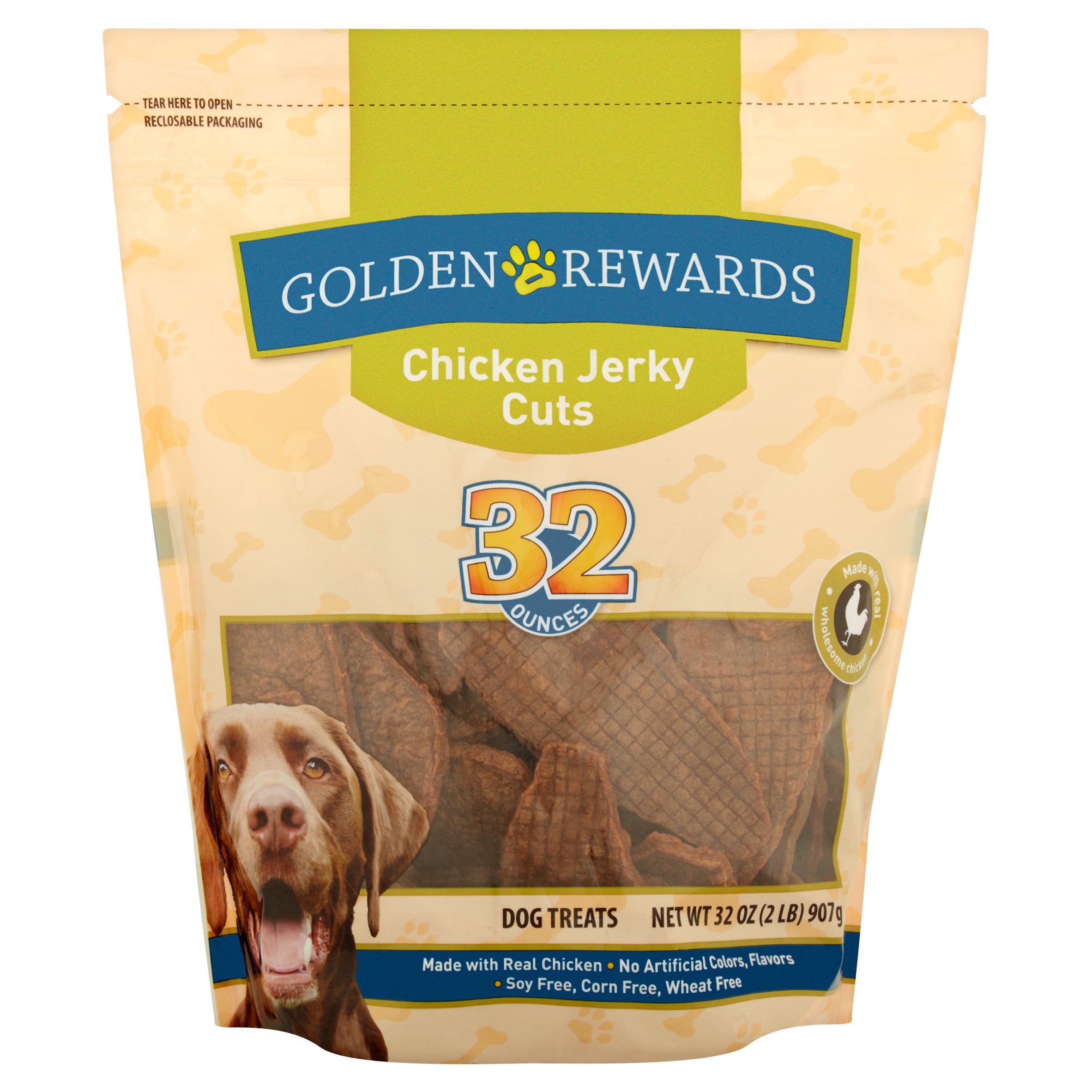 Golden Rewards Chicken Jerky Dog Treat 32 Oz
