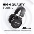 thumbnail image 2 of M-Audio HDH40 - Auriculares de estudio supraaurales con diseño cerrado, diadema flexible y cable de 2,7 m para monitorización de estudio, podcasting y grabación - Negro, 2 of 5
