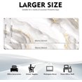 thumbnail image 6 of Gaming Mouse Pad, Large Mouse Pad for Desk, Desk Mat Extended Mousepad, with Non-Slip Rubber Base Desk Pad for Home Office Gaming (31.5 x 11.8", White Marble), 6 of 16