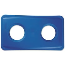Plastic Lid for Slim Jim Bottle Recycling Bins- Blue 20.38 in. x 11.38 in. x 2.75 in.